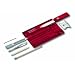 Victorinox - SwissCard QUATTRO, colore: Rosso trasparente