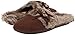 Dearfoams Women's Microfiber Suede with Tie Flat