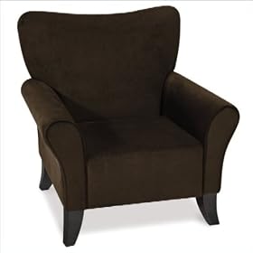 Avenue Six 250006 Curves Arm Chair - Chocolate by Living Room Chairs