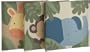 Kids Line Jungle 123 Canvas Wall Art 3 Piece, Brown