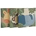 Kids Line Jungle 123 Canvas Wall Art 3 Piece, Brown