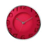 Fruity (Pink Strawberry) Non-Ticking Silent Wall Clock