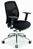 The Netchair 58 Ergonomic Office Chair (Black) (38.19"H x 24.41"W x 26.38"D ....