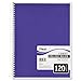 Spiral Bound Notebook, College Rule, 8-1/2 x 11, White, 120 Sheets/Pad
