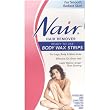 Nair Hair Remover Ready to Use Body Wax Strips for Legs, Body and Bikini - 32 Wax Strips