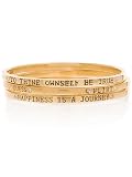 GUESS Gold-tone Saying Bangles