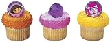 12 Cupcake Toppers Rings Dora the Explorer Boots Gemstones Party Decorations