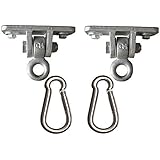 Jungle Gym Kingdom - 2 Heavy Duty Iron Swing Hangers for Wooden Sets | Includes 2 Snap Hooks