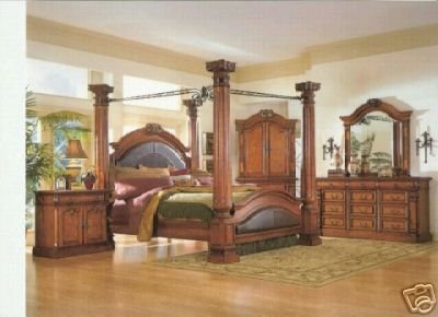 Classy Coffee Finish Bedroom