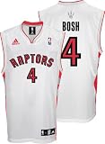 Chris Bosh Youth Jersey: adidas White Replica #4 Toronto Raptors Jersey - Small (8)