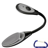 Gizmo Dorks eBook LED Clip on Light (Black) with Carabiner Key Chain for the Sony Reader Wi-Fi PRS-T1