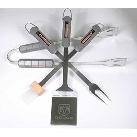 Motorhead Products 4-Piece BBQ Grilling Utensil Set