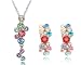 Schmuck : Ninabox 2013 Halskette-Ohrringe-Set mit SWAROVSKI ELEMENTS Kristallen. Dazu noch eine Überraschungsgeschenk Neu mehrfarbig Modeschmuck SKU:T000035
