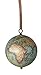 The Age of Exploration Keepsake Mini Globe by Authentic Models - World Globe Ornament with Brown Satin Ribbon - Classic Christmas Decorations - Mini Earth Globe