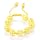 Minerva Collection Disco Ball Bead Shamballa Fashion Bracelet Yellow