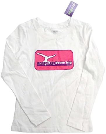 Limited Edition: Dream Big Beam Big Girl's Gymnastics Short Sleeve Shirt (Medium (Long Sleeve))