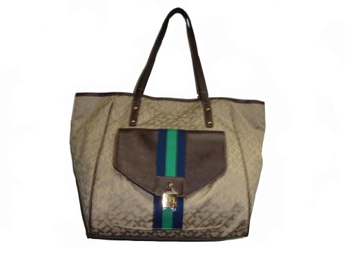 Womens Tommy Hilfiger Large (Beige/Brown Alpaca)