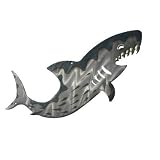 Shark Design Metal Wall Art