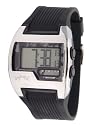 LongBoard - 6023312 - Montre Homme - Quartz Digital - Cadran Noir - Bracelet Caoutchouc Noir