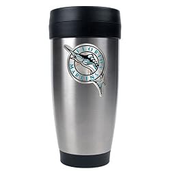 Florida Marlins MLB Stainless Steel Travel Tumbler -Primary Logo by Great American Products