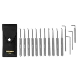 C1510 15 Piece Slimline Lock Pick Set with FREE Easy Picking Booklet