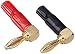 Monoprice 10 Pair Right Angle 24k Gold Plated Banana Speaker Wire Cable Screw Plug Connectors (121915)