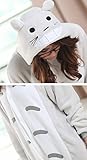 Skycastle(tm) High Quality My Neighbor Totoro Cartoon Animal Shaped Winter Unisex One-piece Pajamas Hoodie Sleepwear Cosplay Costume (M)