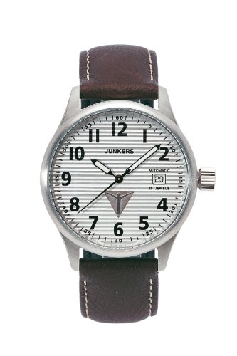 Junkers Herren-Armbanduhr Iron Annie Classic Analog Automatik Leder braun 62561 Preisvergleich