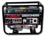 FUELN 6.5 HP portable gas generator, 4500 watt, camping, construction, gasoline, 4 stroke, 4500 watts
