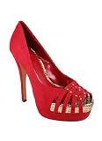 Strappy Studded Peep Toe Pump