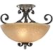 Golden Lighting 1920-SF PT Crescent Court Persian Twilight Convertible Semi-Flush