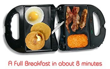 Power Hunt High Performance 400°F 12 Volt Griddle - Cook a Complete Meal Anywhere in Minutes