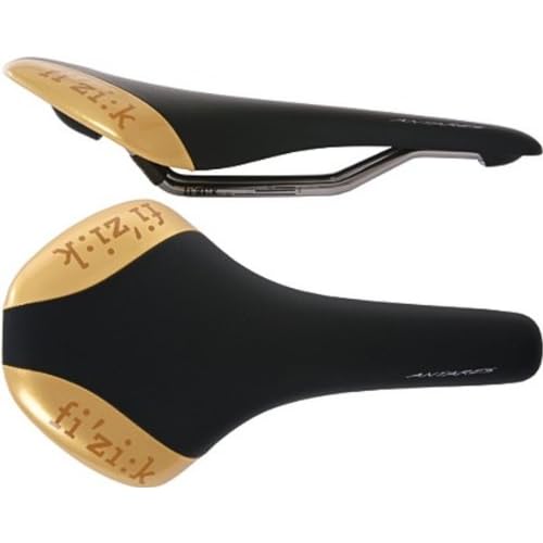Fizik Antares road bike saddle black/gold glossy kium
