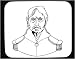 Decorated Mouse Pad with man, uniform, 