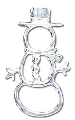 Childrens Toyshop  Jewelry : Snowman Solid Sterling Silver Pin