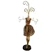 Ring Skirts - Brown Leopard Print Mannequin Jewelry Stand 17 Inches