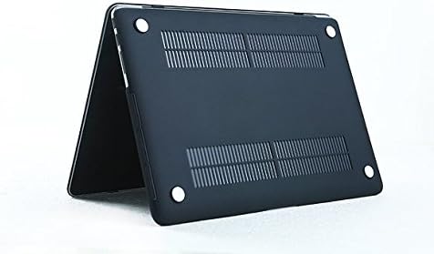 HYAIT 3-in-1 Ultra Slim Matt Hard Case + Keyboard Cover + Anti-dust Plugs For 13-inch Model A1425 / A1502 MacBook Pro (with 13.3-inch Retina Display) - Black