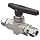 Parker B Series Stainless Steel 316 Ball Valve, Inline, A-Lok Compression Fitting