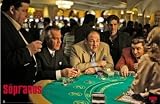 Sopranos (Season 6, Gambling) Black Wood-Mounted TV Poster Print - 24