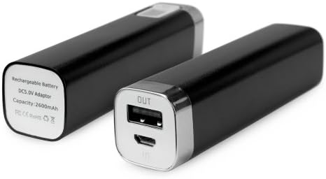 BoxWave Rejuva Power Pack Unnecto Drone Power Bank - Universal, Portable 2600 mAh Rechargeable Li-ion Unnecto Drone Battery Charger/Power Bank with Backlit Digital LED Power Display and Built In High Output USB Ports (Jet Black)
