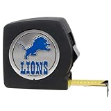Great American Products Detroit Lions NFL 25' Black Tape Measure