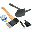 3 Axe Folding Shovel Saw Compass Camping Backpacking