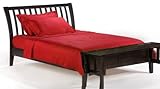 Nutmeg Eastern King Platform Bed w/ Dark Chocolate Finish plus Footboard Be ....