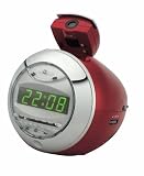 Tokai - LRL-134 R - Radio R&eacute;veil Projection 120&deg; - Affichage LCD Ambre - Multijog Rotatif - Touche Snooze & Sleep - Rouge