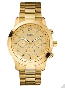 GUESS Men's U15061G2  Chronograph Goldtine Stainless Steel Watch