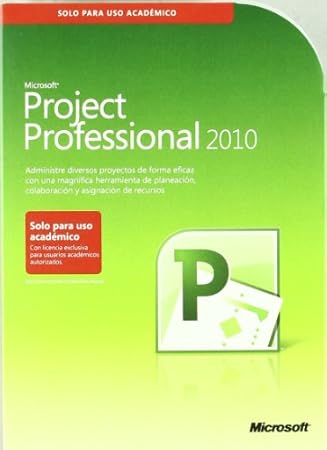 Microsoft Project Pro 2010 32-bit/X64 Educacion DVD