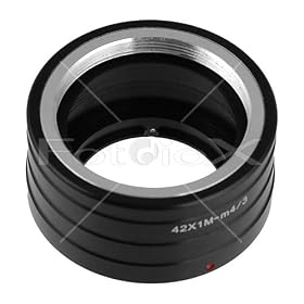 Fotodiox M42 screw mount Lens to Micro 4/3 Four Thirds System Camera Mount Adapter, Olympus PEN E-P1, Panasonic Lumix DMC-GF1, GH1, G3