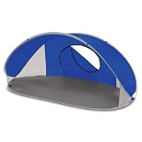 Lawn & Patio - Picnic Time Manta Portable Pop-Up Sun/Wind Shelter, Blue