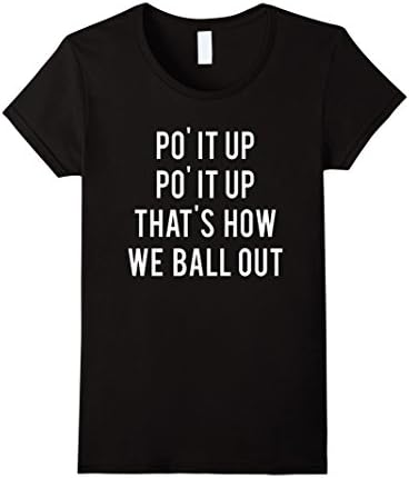 Women's Pour It Up That's How We Ball Out Rihanna Navy Anti T Shirt Large Black