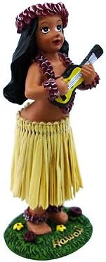 Dashboard Hula Girl - Playing Ukulele